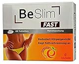 Be slim fast, Fettstoffwechsel ankurbeln, Abnehmen fatburner mit Capsaicin aus Cayenne Pfeffer bitterer Orange Grapefruit, Guarana, grünem Tee, Kaffee, Brennnessel, 60 Tabletten, sommer aktion kapseln
