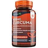 Curcuma Extrakt Kapseln - Curcumingehalt EINER Kapsel entspricht dem von ca. 25.000mg Kurkuma (95% Extrakt) - 120 Kapseln - Laborgetestet - Hochdosiert - Vegan - Mit schwarzem Pfeffer & Ingwer