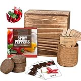 Yoouo Chili Anzucht-Set/Premium Gemüse Saatgut, Zur Aufzucht Scharfer Chili-Pflanzen Mit Ökologischen Pflanztöpfen,Chili-Samen Und Anleitung - Pflanzset Geschenk Zu Geburtstag Oder Ostern