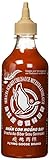 FLYING GOOSE Sriracha scharfe Chilisauce mit extra Knoblauch - scharf, braune Kappe, Würzsauce aus Thailand, 1er Pack (1 x 455 ml)