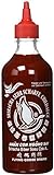 FLYING GOOSE Sriracha sehr scharfe Chilisauce - sehr scharf, rote Kappe, Würzsauce aus Thailand, 2er Pack (2 x 455 ml)