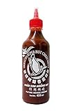 FLYING GOOSE Sriracha sehr scharfe Chilisauce - sehr scharf, rote Kappe, Würzsauce aus Thailand, 2er Pack (2 x 455 ml)