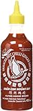 FLYING GOOSE Sriracha scharfe Chilisauce mit Ingwer - scharf, gelbe Kappe, Würzsauce aus Thailand, 2er Pack (2 x 455 ml)