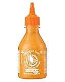 FLYING GOOSE Sriracha Mayoo Sauce - Mayonnaise, leicht scharf, orange Kappe, Würzsauce aus Thailand, 1er Pack (1 x 200 ml)