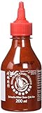 FLYING GOOSE Sriracha sehr scharfe Chilisauce - sehr scharf, rote Kappe, Würzsauce aus Thailand, 3er Pack (3 x 200 ml)