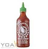 [ 455ml ] FLYING GOOSE Sriracha scharfe Chilisauce mit extra KORIANDER / Coriander