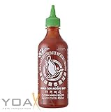 [ 455ml ] FLYING GOOSE Sriracha scharfe Chilisauce mit extra KORIANDER / Coriander