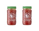 Pamai Pai® Doppelpack: 2 x 245g Sambal Oelek + extra Knoblauch rote Chili Paste scharf Hot