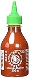 FLYING GOOSE Sriracha scharfe Chilisauce - scharf, grüne Kappe, Würzsauce aus Thailand, 1er Pack (1 x 200 ml)