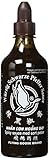 FLYING GOOSE würzig schwarze Pfeffer Sauce - scharf, schwarze Kappe, Würzsauce aus Thailand, 2er Pack (2 x 455 ml)