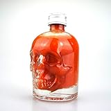 FIRELAND FOODS End Of Sanity Hot-Sauce mit Carolina Reaper in Totenkopfflasche, Spezialabfüllung, 50ml