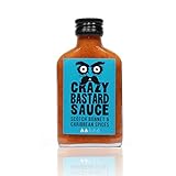 Crazy Bastard® Sauce - Scotch Bonnet & Karibische Gewürze - Würzig, Schmackhaft und Vollmundigeine Chilisauce perfekt als "Jerk-Sauce" und auf Reisgerichten (1 x 100ml flasche)