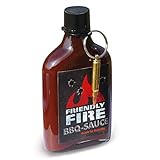 Scovillas FRIENDLY FIRE Hot BBQ Sauce with real bullet, 247 ml