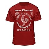 Sriracha Offizielles Hot Chili Sauce Herren Graphic T-Shirt - Rot - Mittel