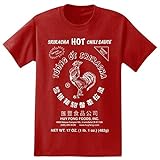 Sriracha Hot Chili Sauce Irwindale Red Men's T-Shirt New